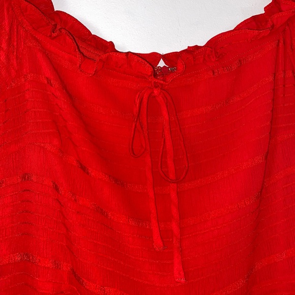 Lost + Wander Scorpion Red Off The Shoulder Mini Dress - Picture 7 of 11